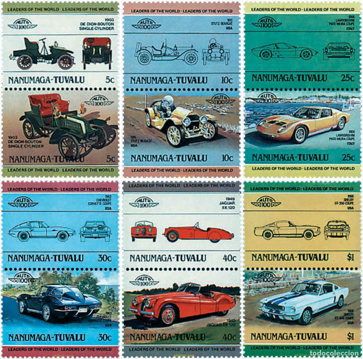 Sellos: 6762 MNH TUVALU. Nanumaga 1984 AUTOMOVILES