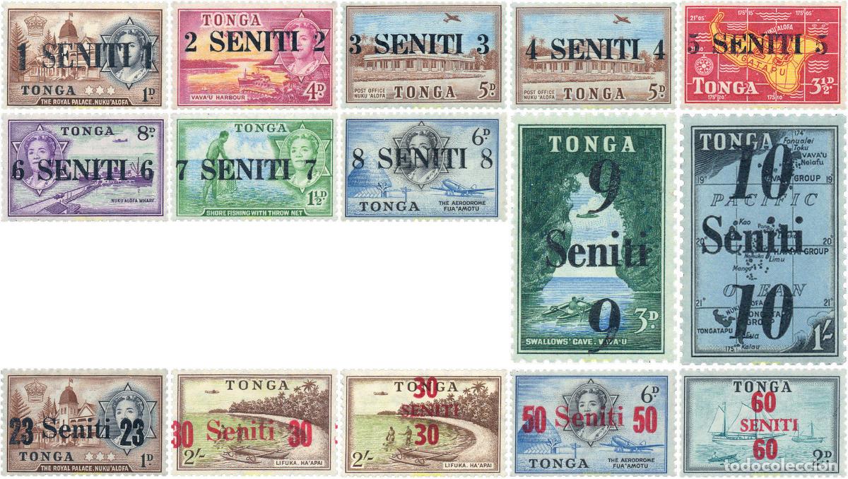 Sellos: 595593 MNH TONGA 1967 SERIE BASICA