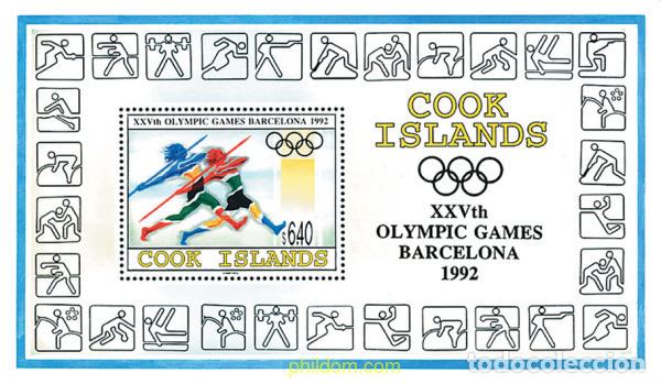 Sellos: 43171 MNH COOK Islas 1992 25 JUEGOS OLIMPICOS VERANO BARCELONA 1992