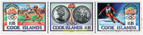 Sellos: 5094 MNH COOK Islas 1990 25 JUEGOS OLIMPICOS VERANO BARCELONA 1992 - 16 JUEGOS OLIMPICOS INVIERNO.