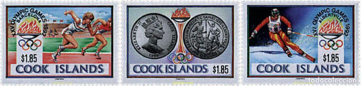 Sellos: 70710 MNH COOK Islas 1990 25 JUEGOS OLIMPICOS VERANO BARCELONA 1992 - 16 JUEGOS OLIMPICOS INVIERNO.