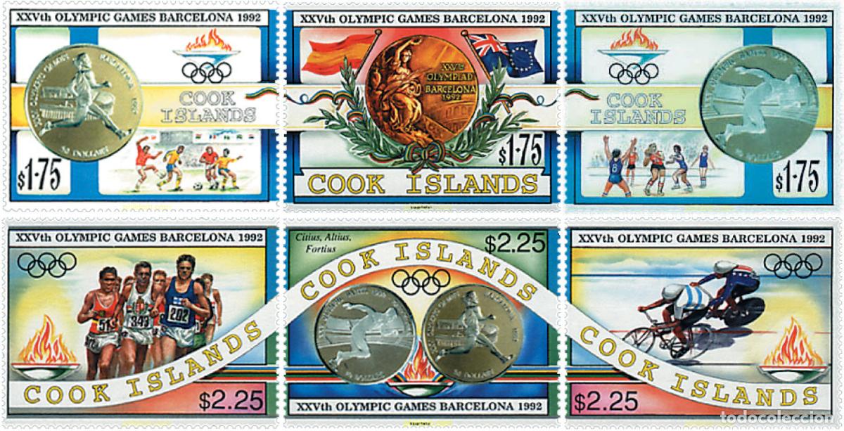 Sellos: 52933 MNH COOK Islas 1992 25 JUEGOS OLIMPICOS VERANO BARCELONA 1992