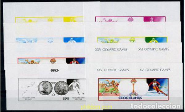 Sellos: 206836 MNH COOK Islas 1991 25 JUEGOS OLIMPICOS VERANO BARCELONA 1992 - 16 JUEGOS OLIMPICOS INVIERNO