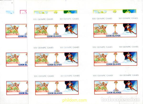 Sellos: 206844 MNH COOK Islas 1991 25 JUEGOS OLIMPICOS VERANO BARCELONA 1992 - 16 JUEGOS OLIMPICOS INVIERNO