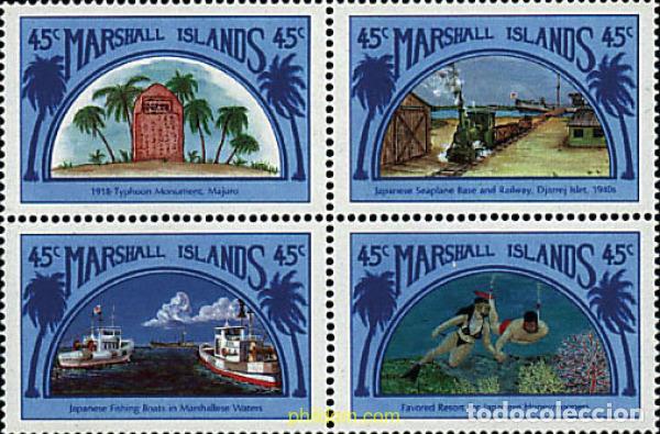 Sellos: 6203 MNH MARSHALL Islas 1989 RELACIONES CON JAPON