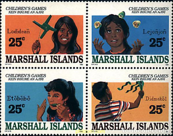Sellos: 277370 MNH MARSHALL Islas 1990 JUEGOS INFANTILES