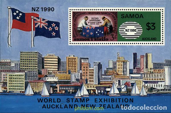 Sellos: 45538 MNH SAMOA 1990 NUEVA ZELANDA 90. EXPOSICION FILATELICA INTERNACIONAL