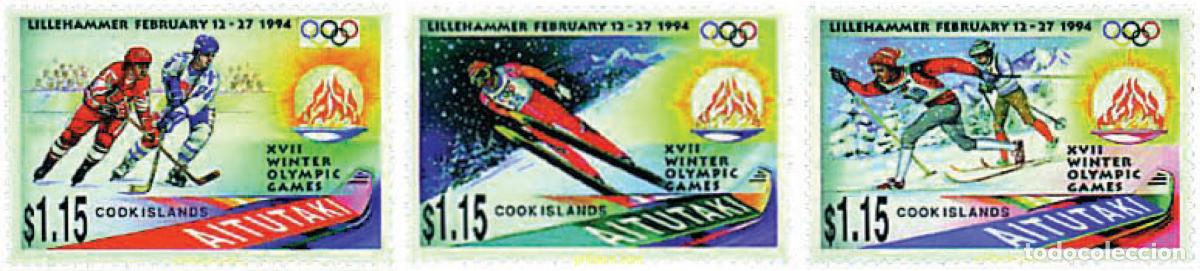 Sellos: 70660 MNH AITUTAKI 1994 17 JUEGOS OLIMPICOS INVIERNO LILLEHAMMER 1994