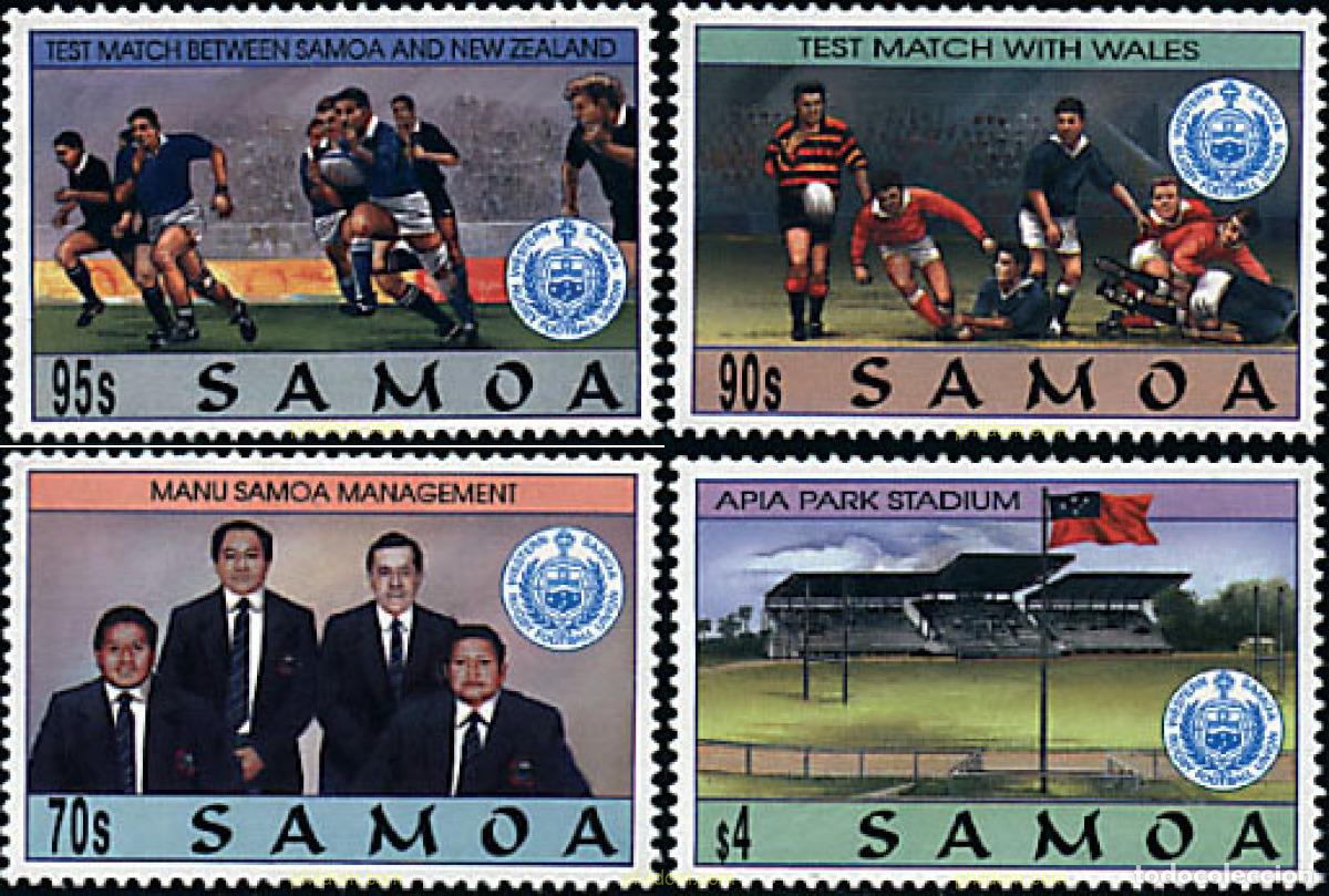 Sellos: 45553 MNH SAMOA 1994 EQUIPO NACIONAL DE RUGBY