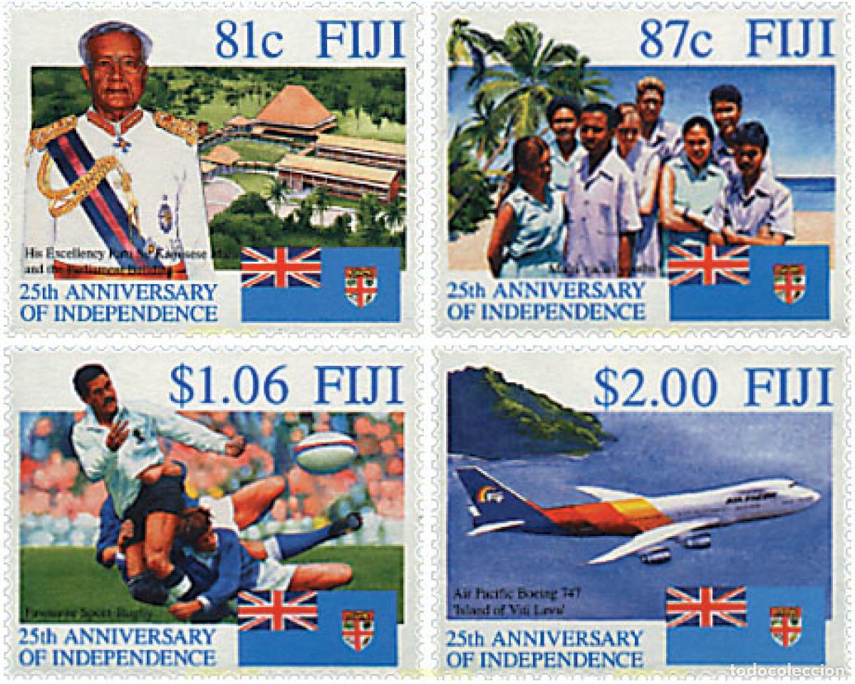 Sellos: 43355 MNH FIJI 1995 25 ANIVERSARIO DE LA INDEPENDENCIA
