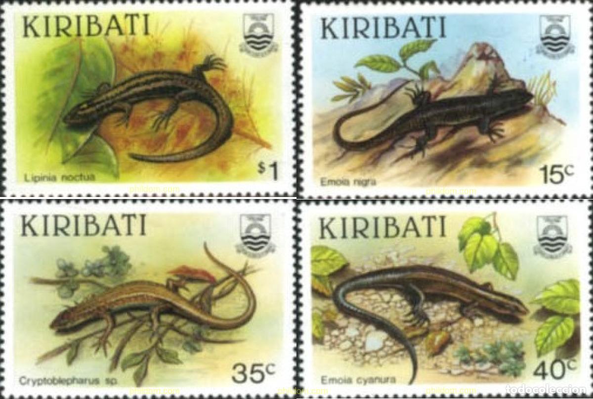 Sellos: 44196 MNH KIRIBATI 1987 REPTILES