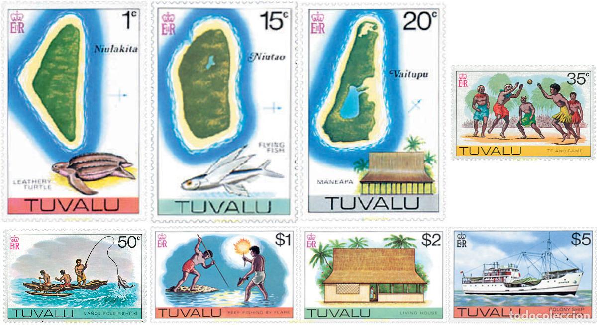 Selos: 299089 MNH TUVALU 1976 MOTIVOS VARIOS