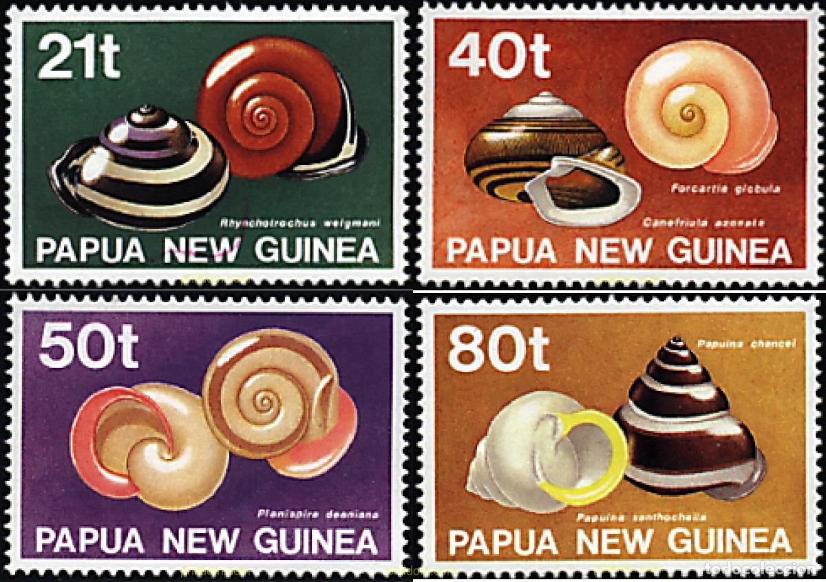 Selos: 45079 MNH PAPUA NUEVA GUINEA 1991 CARACOLES