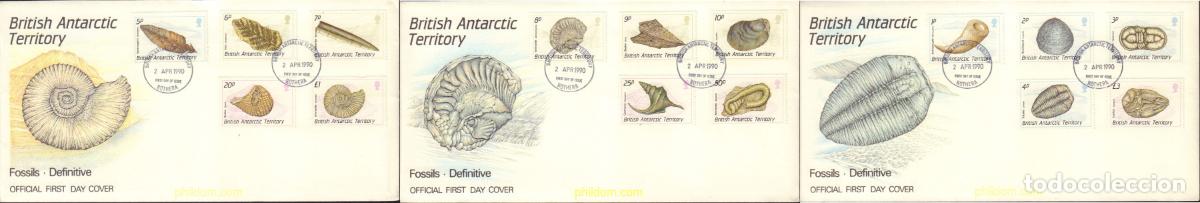Sellos: 387368 MNH ANTARTIDA BRITANICA 1990 FOSILES DE LA ANTARTIDA