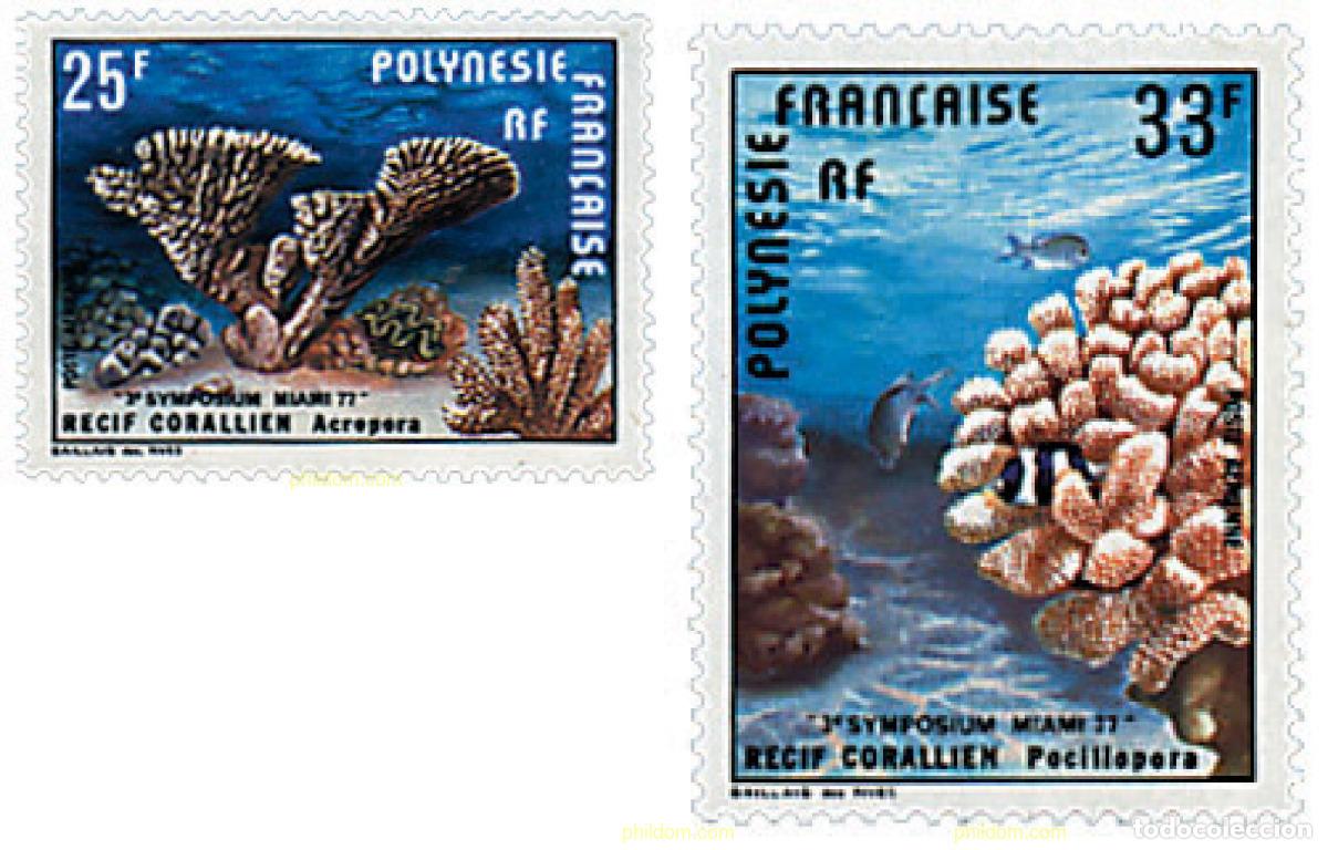 Sellos: 43560 MNH POLINESIA FRANCESA 1977 CORALES