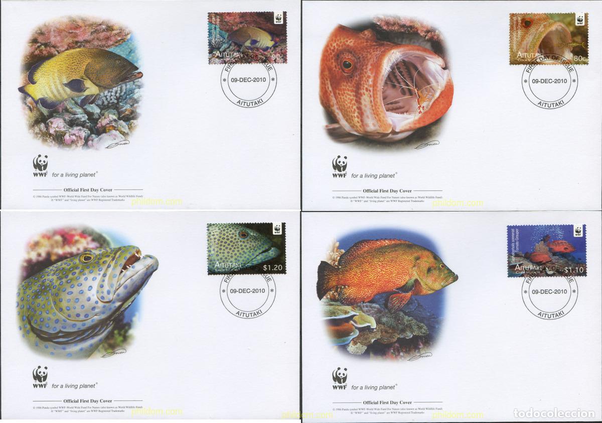 Sellos: 258762 MNH AITUTAKI 2010 FAUNA MARINA. PECES