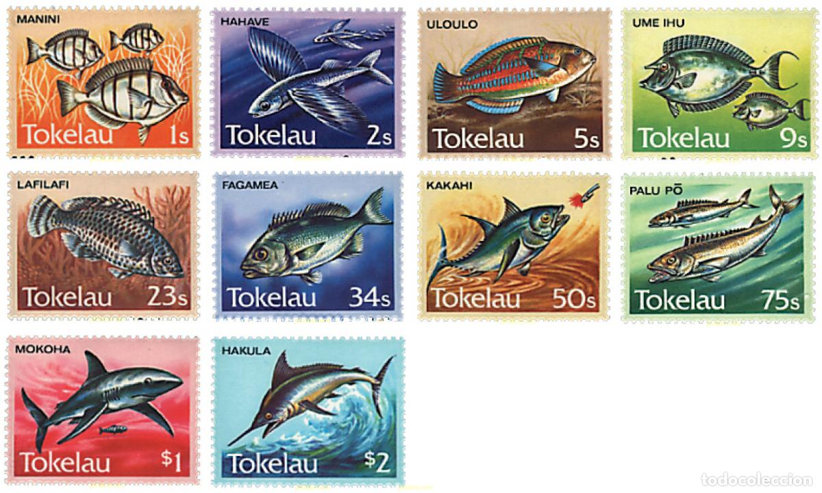 Sellos: 45600 MNH TOKELAU 1984 PECES