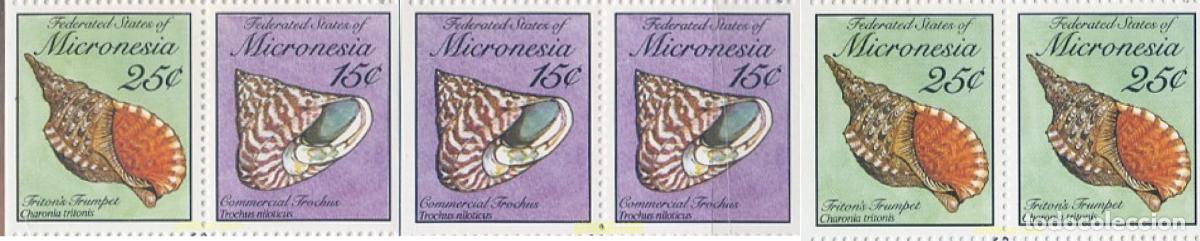 Sellos: 665518 MNH MICRONESIA 1989 CONCHAS