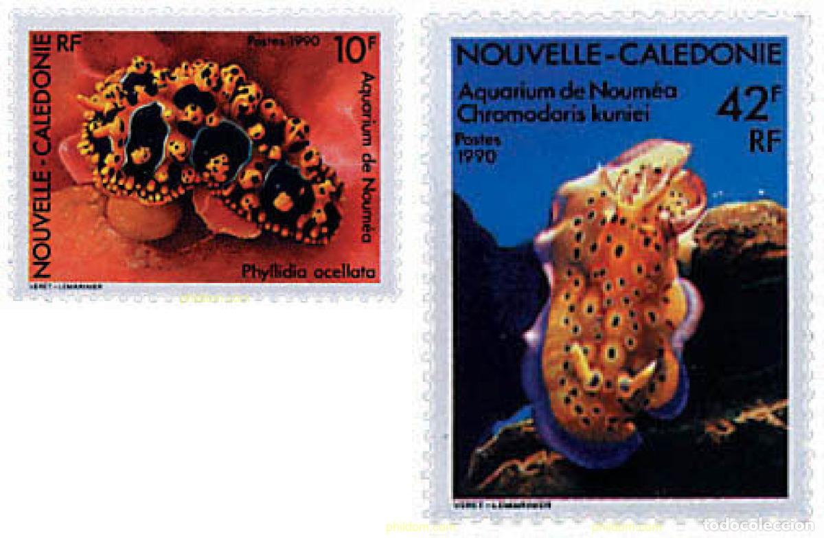 Sellos: 44545 MNH NUEVA CALEDONIA 1990 ACUARIO DE NOUMEA