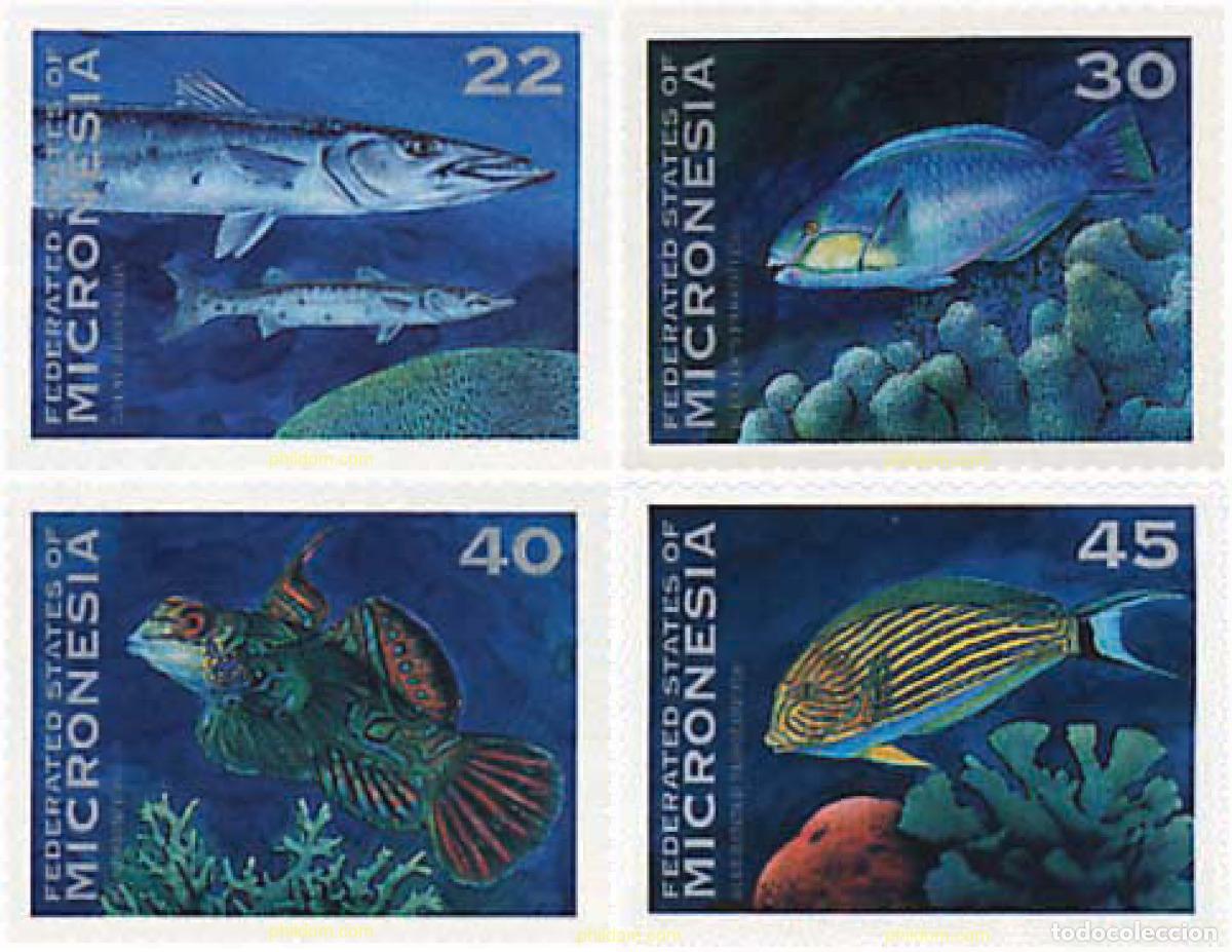 Sellos: 44383 MNH MICRONESIA 1993 PECES