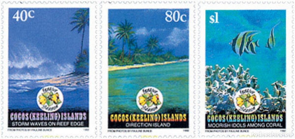 Sellos: 53211 MNH COCOS Islas 1992 NAVIDAD. PAISAJES