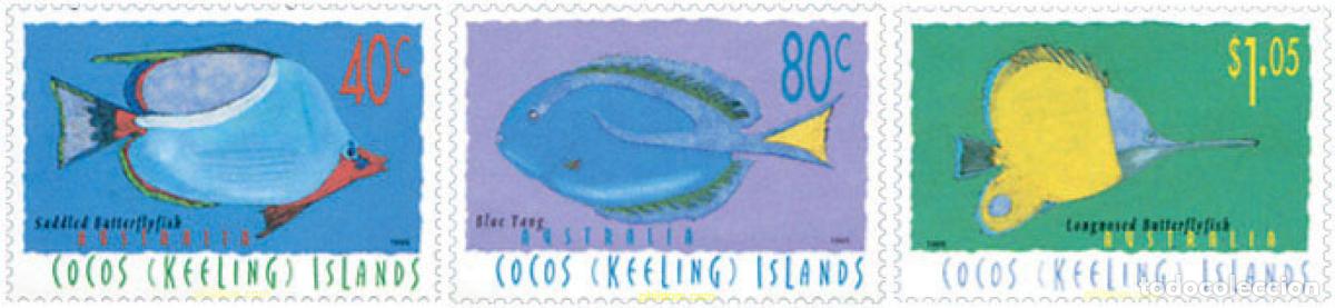 Sellos: 44268 MNH COCOS Islas 1995 PECES