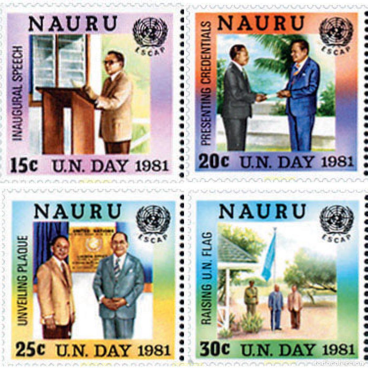 Sellos: 44353 MNH NAURU 1981 DIA DE LAS NACIONES UNIDAS