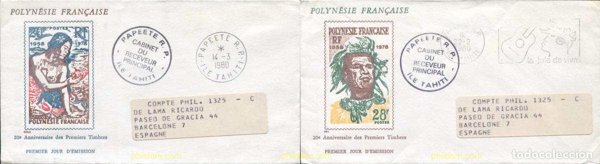 Sellos: 388855 MNH POLINESIA FRANCESA 1978 20 ANIVERSARIO DE LA PRIMERA EMISION DE SELLOS
