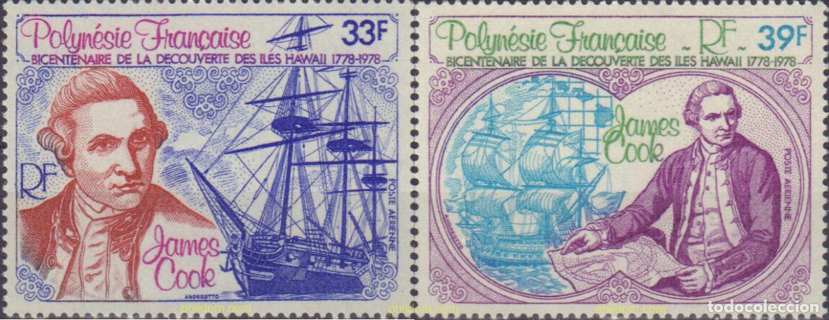 Sellos: 43579 MNH POLINESIA FRANCESA 1978 250 ANIVERSARIO DEL NACIMIENTO DEL CAPITAN COOK