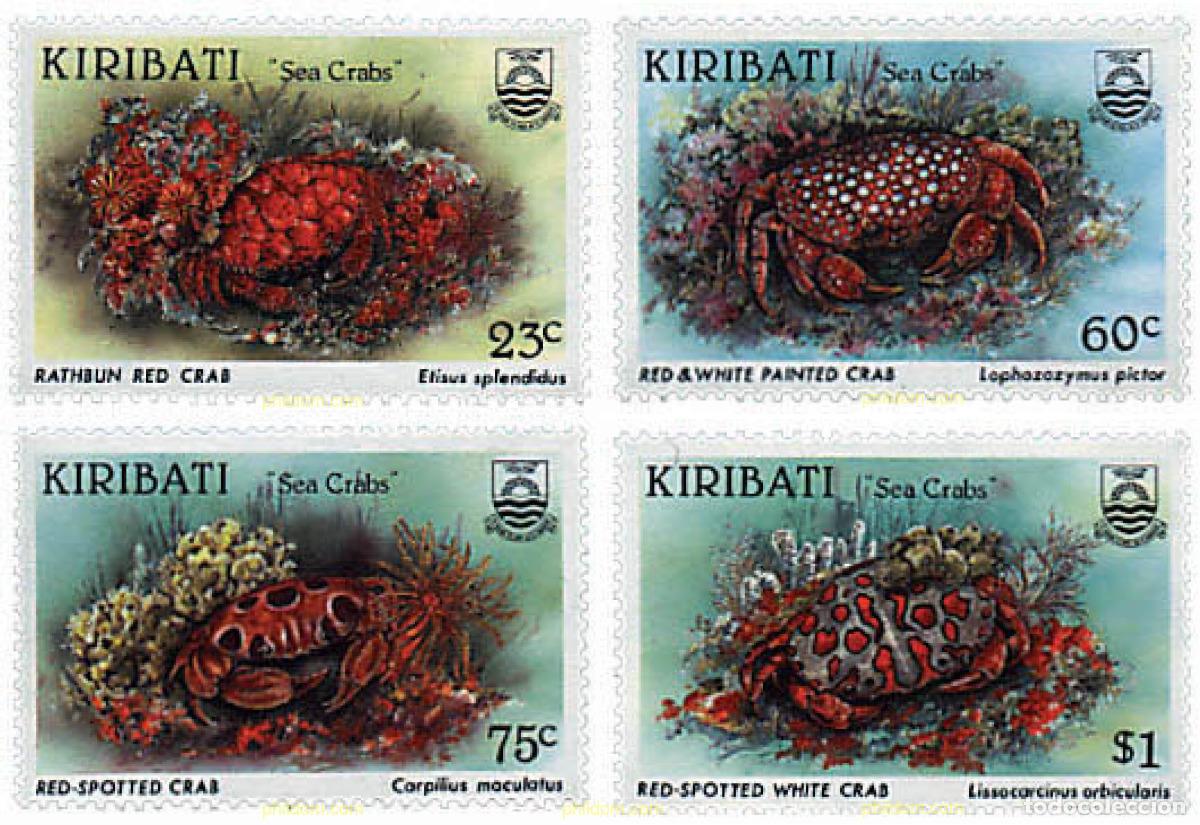 Sellos: 44209 MNH KIRIBATI 1996 CRUSTACEOS