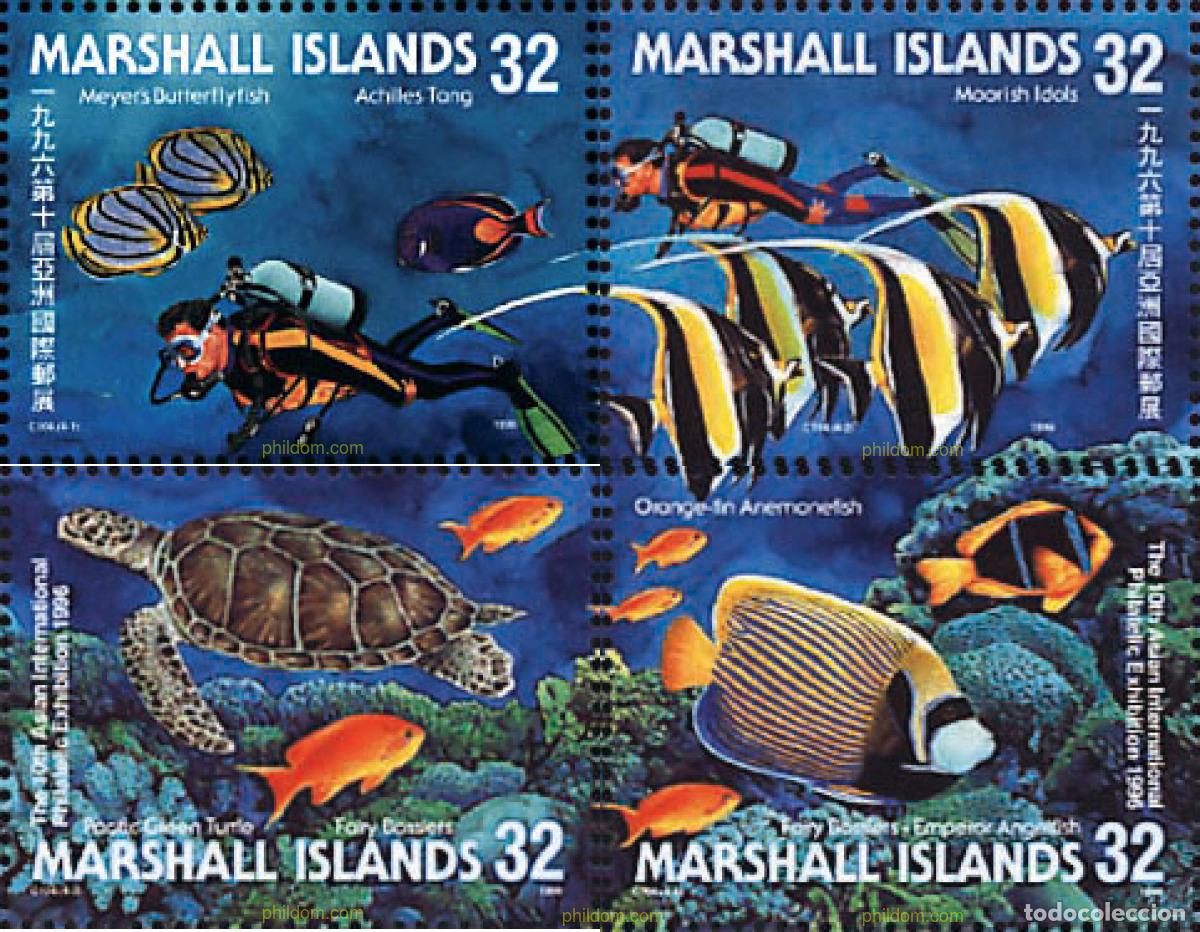 Sellos: 71285 MNH MARSHALL Islas 1996 TAIPEI 96. EXPOSICION FILATELICA INTERNACIONAL