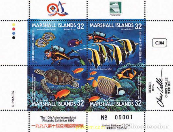 Sellos: 225797 MNH MARSHALL Islas 1996 TAIPEI 96. EXPOSICION FILATELICA INTERNACIONAL