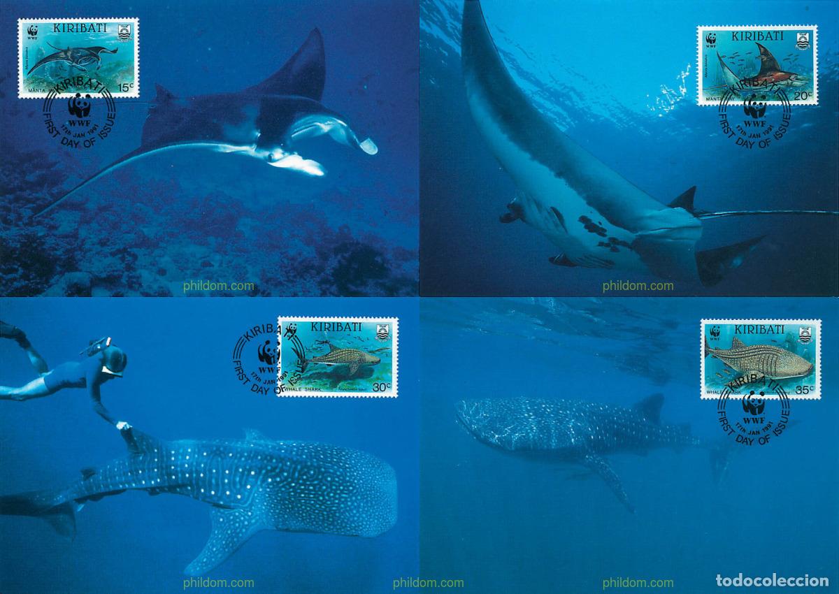 Sellos: 7572 MNH KIRIBATI 1991 PROTECCION DE LA FAUNA MARINA