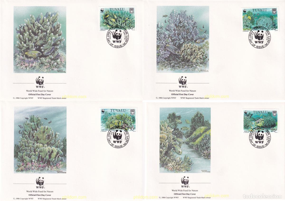 Sellos: 24763 MNH TUVALU 1992 CORAL AZUL