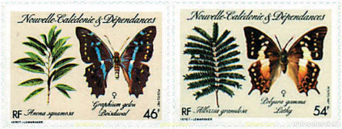 Sellos: 76661 MNH NUEVA CALEDONIA 1987 MARIPOSAS