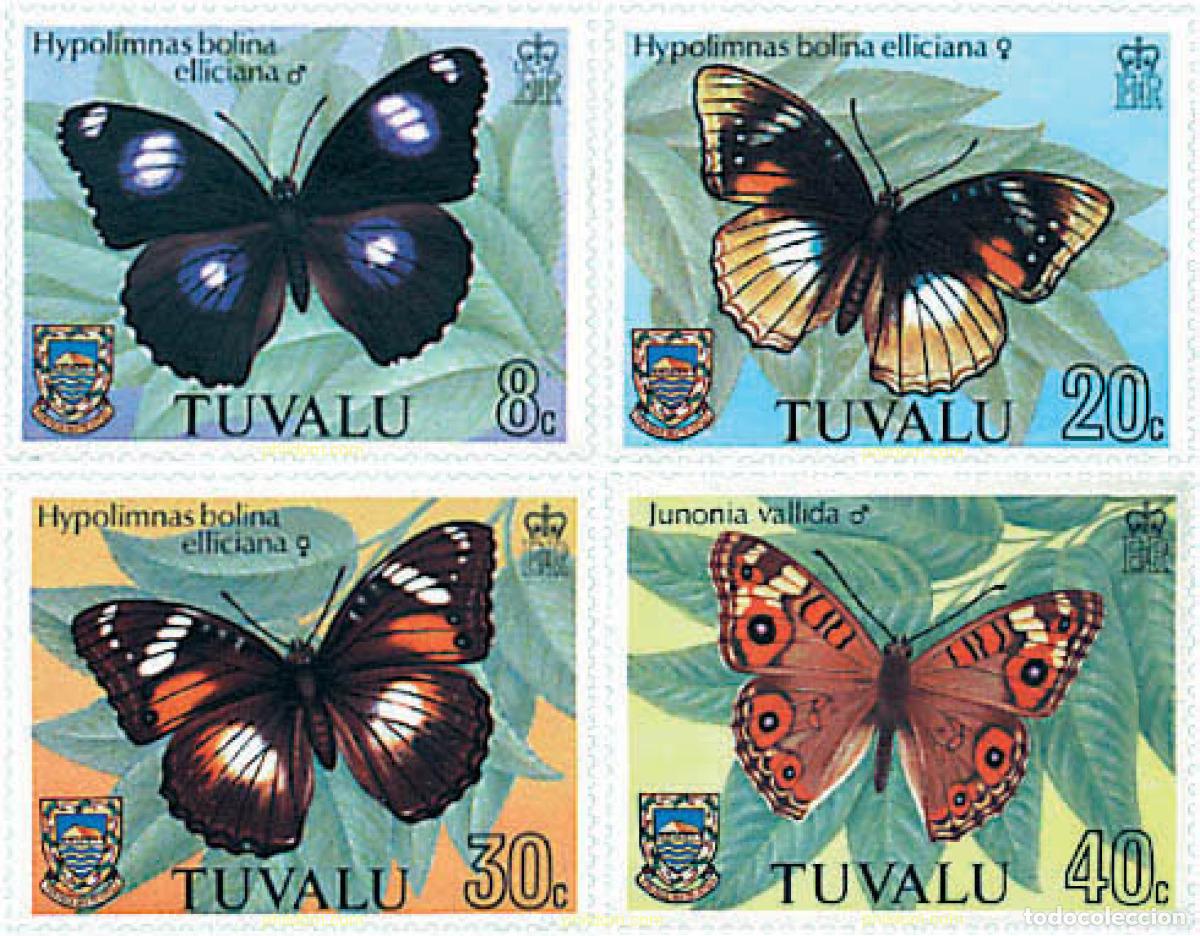 Sellos: 77342 MNH TUVALU 1981 MARIPOSAS