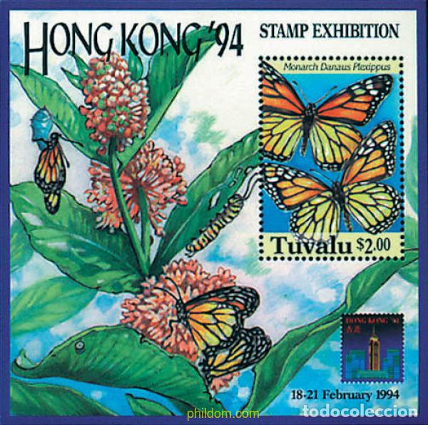 Sellos: 95303 MNH TUVALU 1994 HONG KONG 94. EXPOSICION FILATELICA INTERNACIONAL