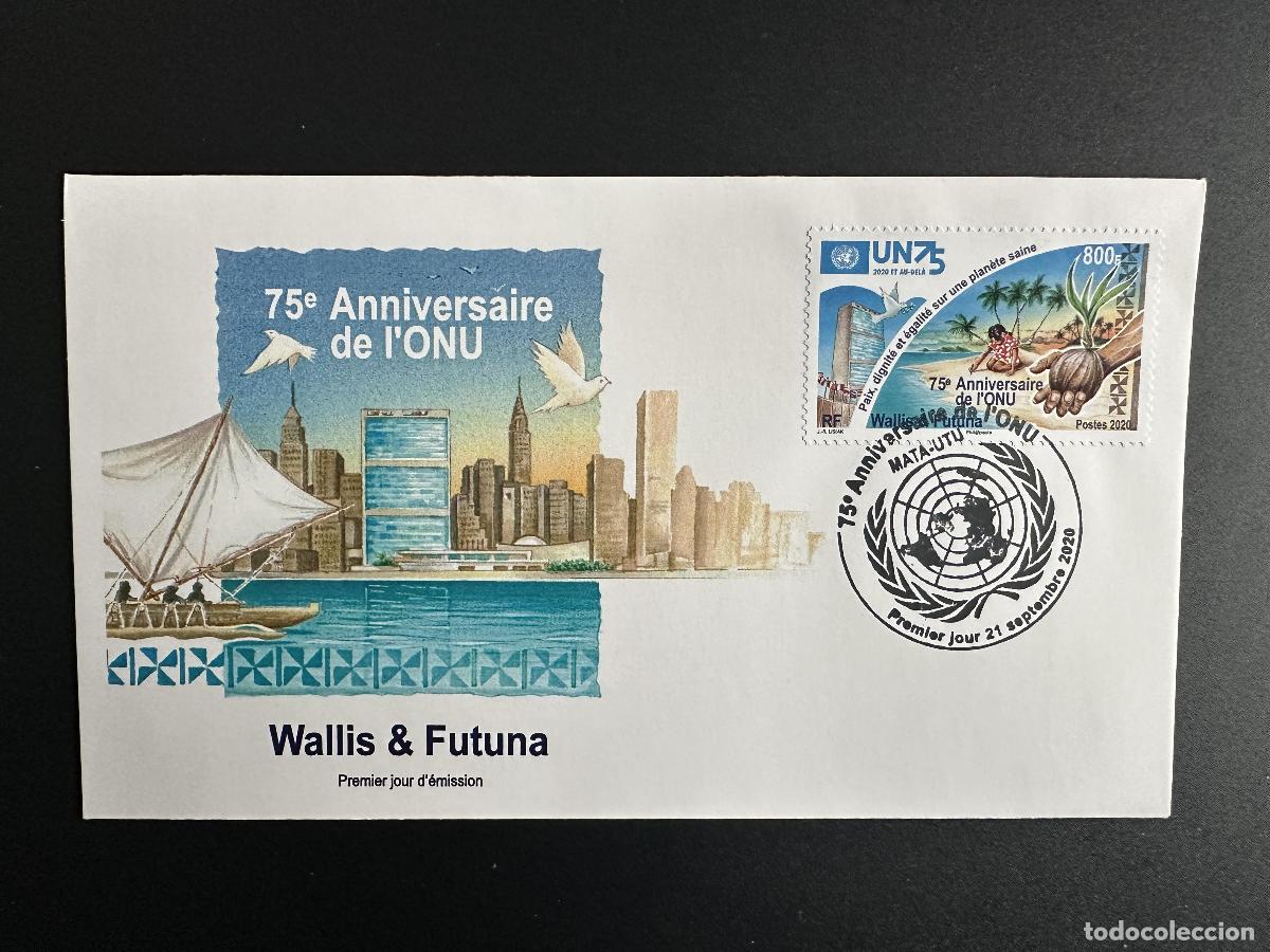 Sellos: Wallis y Futuna 2020 YT 932 FDC 75 aniversario ONU Healthy Planet Wildlife