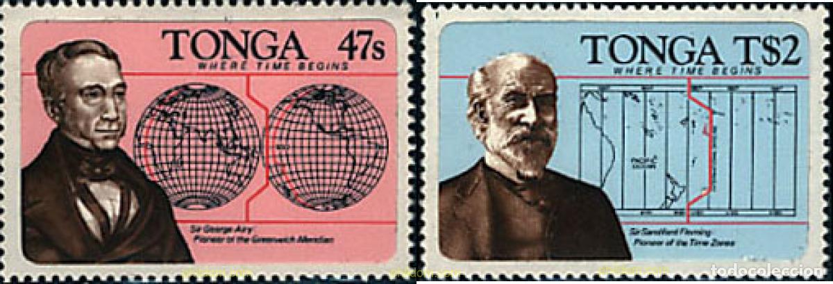 Sellos: 61245 MNH TONGA 1984 TONGA, DONDE EMPIEZA EL TIEMPO
