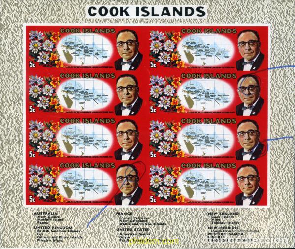 Sellos: 206450 MNH COOK Islas 1969 SESION DE LA COMISION CONSULTIVA DEL PACIFICO SUR