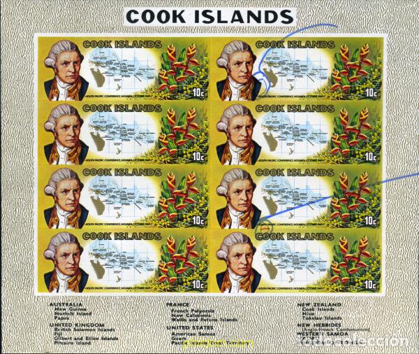 Sellos: 206453 MNH COOK Islas 1969 SESION DE LA COMISION CONSULTIVA DEL PACIFICO SUR