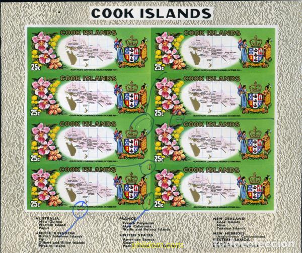 Sellos: 206454 MNH COOK Islas 1969 SESION DE LA COMISION CONSULTIVA DEL PACIFICO SUR