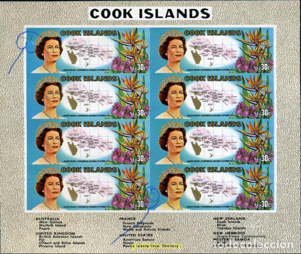 Sellos: 206458 MNH COOK Islas 1969 SESION DE LA COMISION CONSULTIVA DEL PACIFICO SUR