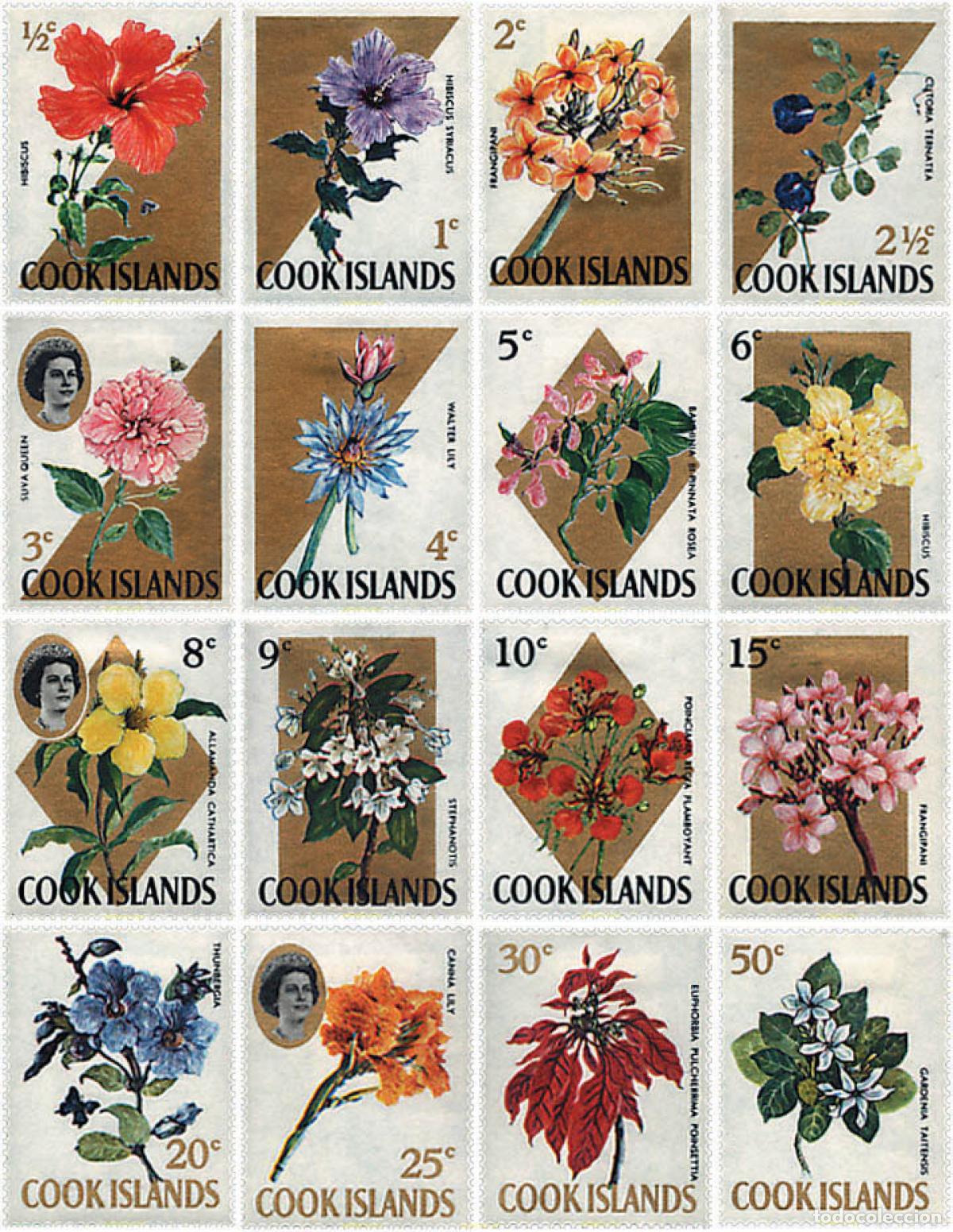 Sellos: 303121 MNH COOK Islas 1967 FLORES
