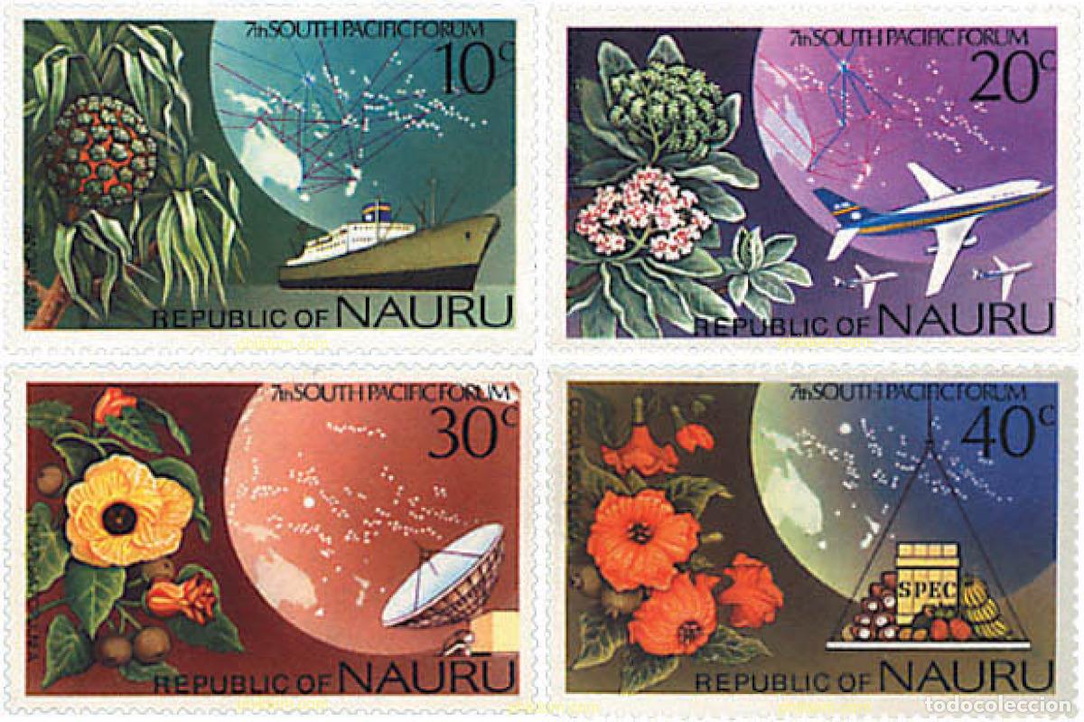 Sellos: 94518 MNH NAURU 1976 7 REUNION ANUAL DEL FORUM DEL PACIFICO SUR