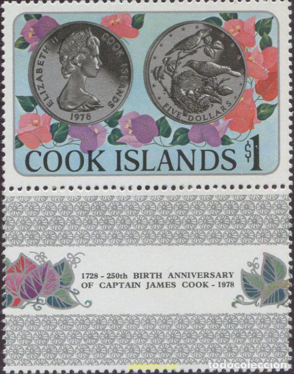 Sellos: 660400 MNH COOK Islas 1978 DIA NACIONAL PARA LA PROTECCION A LA NATURALEZA