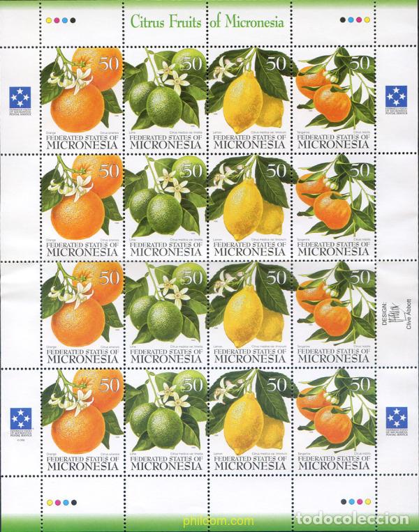 Sellos: 344025 MNH MICRONESIA 1996 FLORES DE ARBOLES FRUTALES