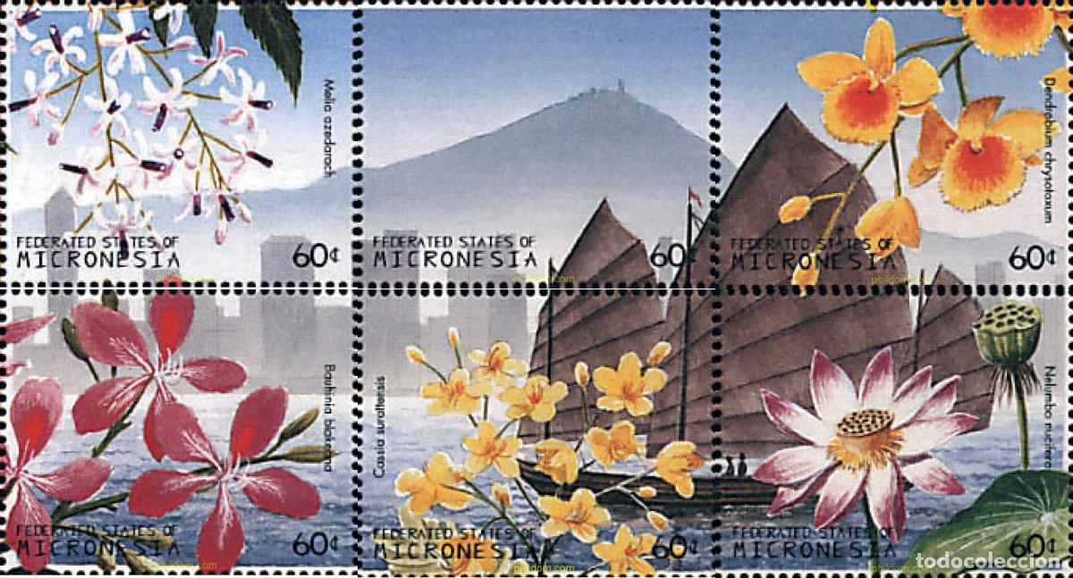 Sellos: 96521 MNH MICRONESIA 1997 RETORNO DE HONG KONG A LA CHINA