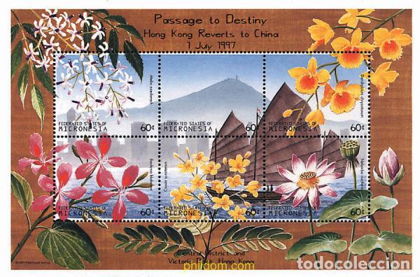 Sellos: 293066 MNH MICRONESIA 1997 RETORNO DE HONG KONG A LA CHINA