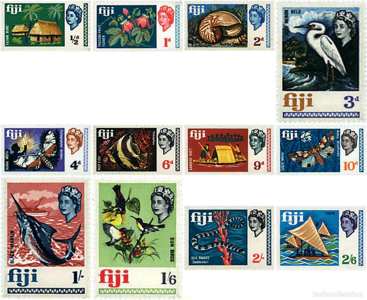 Sellos: 576601 MNH FIJI 1968 MOTIVOS VARIOS